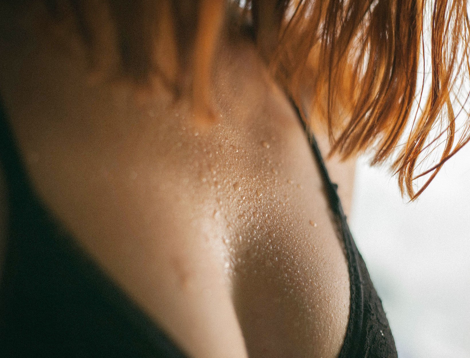 Little girl taking a bath stock photo - OFFSET