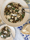 Grilled Farro Salad with Broccolini, Corn, and Parsley Pesto