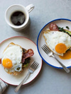 Avocado Toast with Kale, Turkey Bacon, and Fried Egg