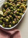 Roasted Brussels Sprouts with Walnuts and Lemon
