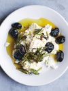 Ricotta, Pan-Fried Black Olives, and Rosemary
