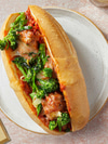 Veggie-Packed Meatball Subs with Garlicky Broccoli Rabe