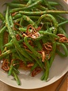 Green Beans in Spicy Brown Butter with Crispy Shallots