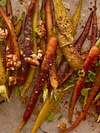 Roasted Carrots with Miso, Honey, and Walnuts