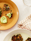 Veggie Fritters with Creamy Avocado Cilantro Sauce