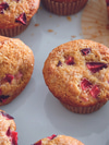 Plum, Cardamom, and Cornmeal Muffins