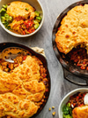 Skillet Chili Cornbread Bake