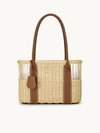 Hermès Brown Wicker Park Bottle Basket