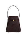 Belted Pony Hair Bucket Bag