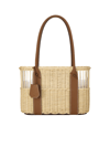 Hermès Brown Wicker Park Bottle Basket