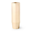 Celestine Polished Brass Candle Holder, 6"