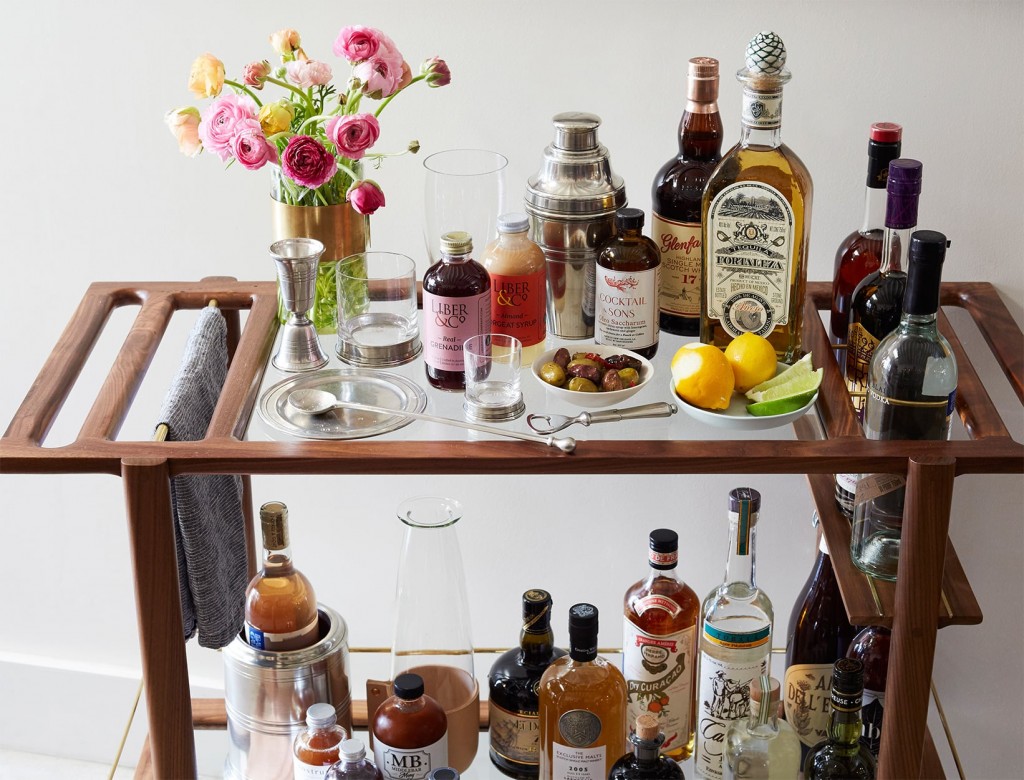 How to Assemble the Perfect Bar Cart
