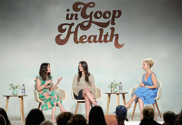 The Plant Nutrition Q&A, presented by Bolthouse FarmsⓇ Plant Protein Milk (from left to right): nutritionists Keri Glassman and Kelsey LeVeque and anchor Mena Suvari.