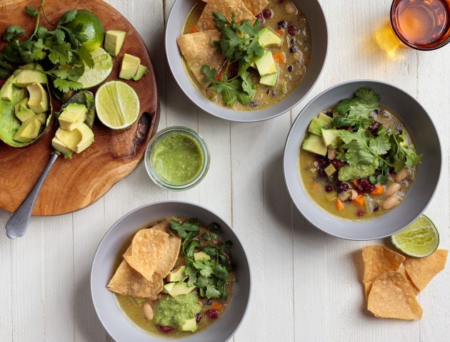 3-Bean Vegan Tortilla Soup Recipe | goop