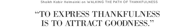 Walking the Path of Thankfulness