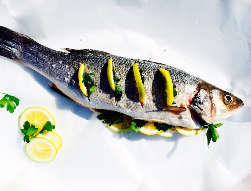 Whole Roasted Fish with Salsa Verde