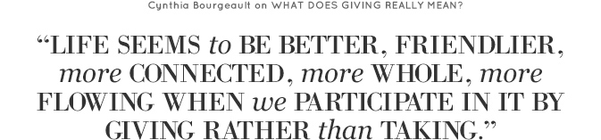 What Does Giving Really Mean?