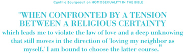 Cynthia Bourgeault on Homosexuality in the Bible
