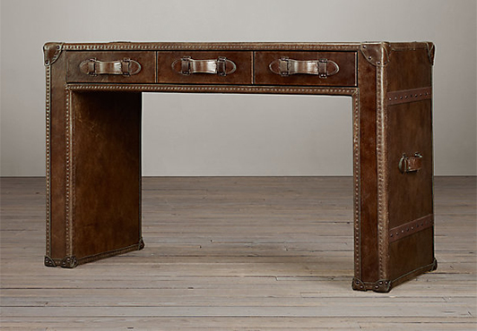 RH, Mayfair Steamer Trunk Desk