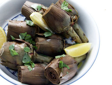 Artichokes with Basil & Mint
