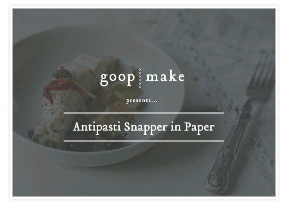 Antipasti Snapper in Paper