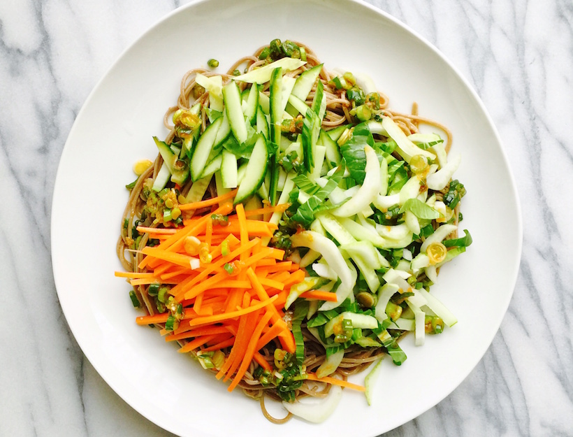 Cold Soba Noodle Salad (Buckwheat Noodles) - Cooking For My Soul