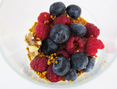 Yogurt & Berries with Bee Pollen