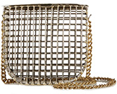 ANNDRA NEEN Cage Gold-tone Shoulder Bag