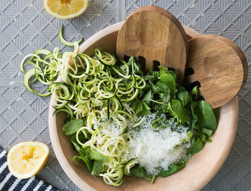 Zucchini Salad with Arugula, Mint, and Lemon