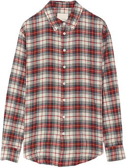 Band of Outsiders Plaid woven cotten shirt, Net-A-Porter