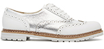 ALDO Mearian Silver Flat Brogue Shoes