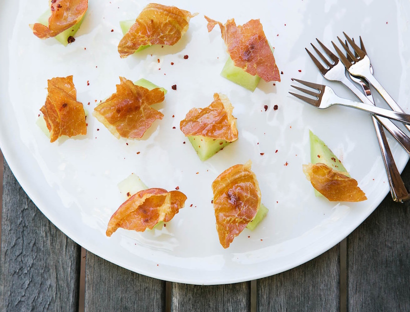 Summer Melon with Crispy Prosciutto