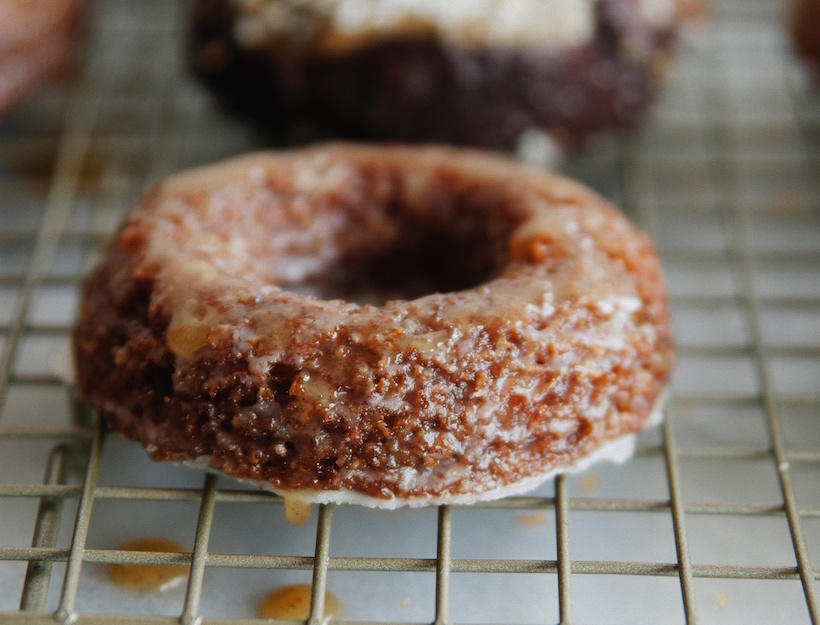 Apple Spice Donuts with Maple Glaze