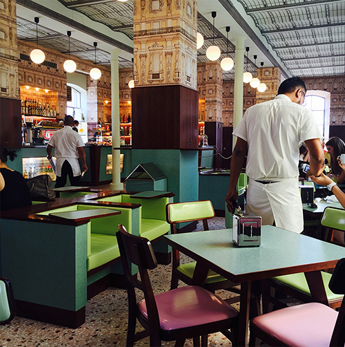 Wes Anderson's Bar Luce in the Prada Foundation