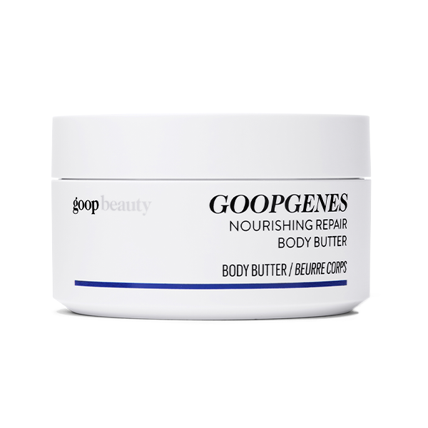 Citrusy and Ultranourishing <br><em>goop Beauty GOOPGENES Nourishing Repair Body Butter, $58/$50 with subscription</em>