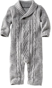 Wish It Were Our Size: His & Hers Knit Onesies