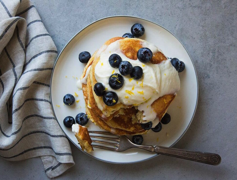 Gluten-Free Lemon Ricotta Pancakes Recipe | goop