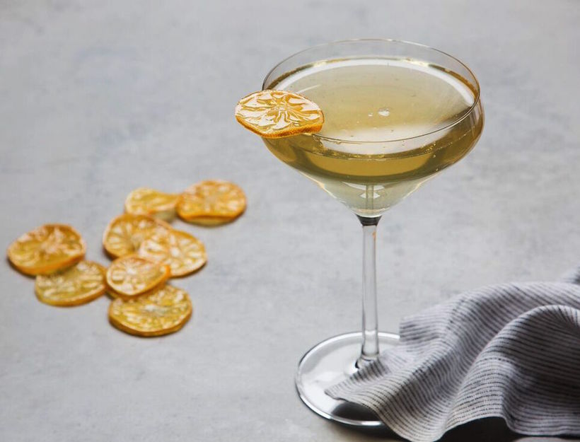 Sparkling Meyer Lemonade with Candied Citrus