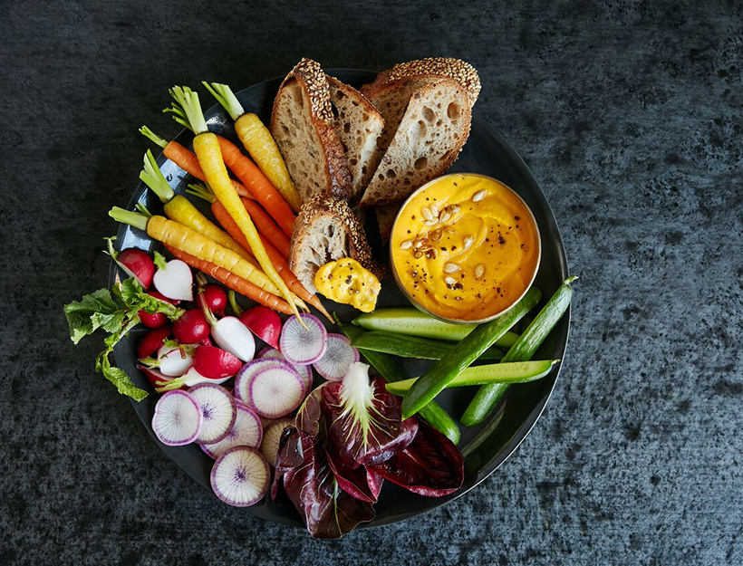 Cultured Butternut Squash Dip with Pumpkin Oil