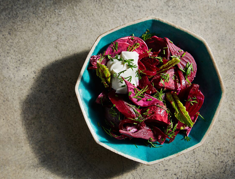 Creamed Beets with Caraway and Onion