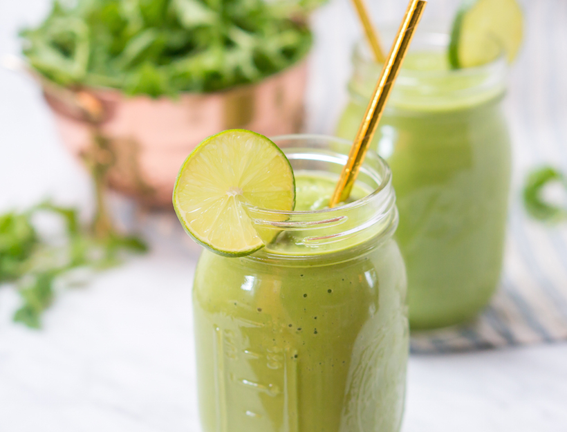 Pineapple Cilantro Arugula Green Smoothie Recipe | goop