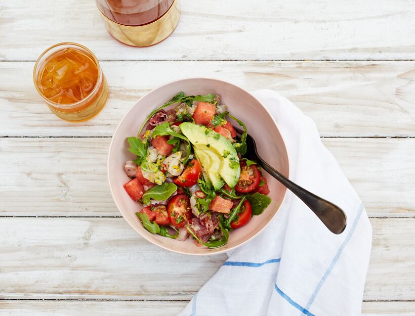 Summer Watermelon and Ceviche Salad