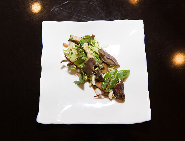 Pine Nut and Mushroom Salad