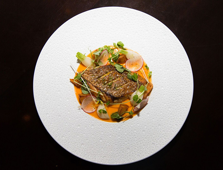 Florida Red Snapper with Chili-Garlic Sauce and Crispy Potatoes