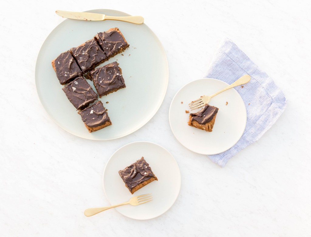 Blondies with Chocolate Frosting