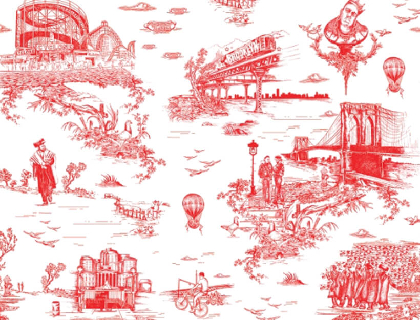 Brooklyn Toile by Flavor Paper