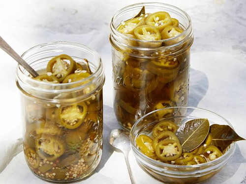 Bourbon-Pickled Jalapeños