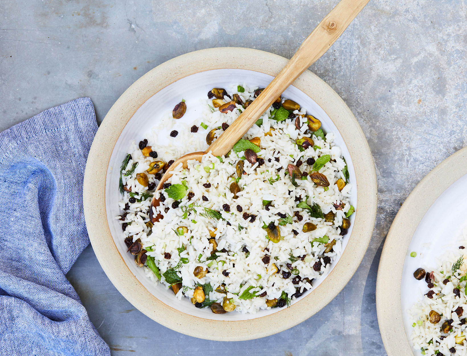 Herbed Rice Salad with Currants and Pistachios