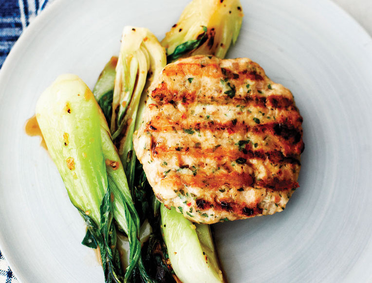 Chicken Burgers, Thai-Style