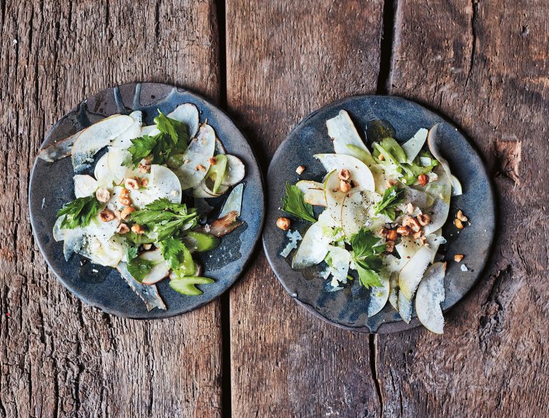 Jerusalem Artichoke, Celery, and Pear Salad Recipe goop